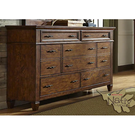 Dresser with Seven Dovetail Drawers.